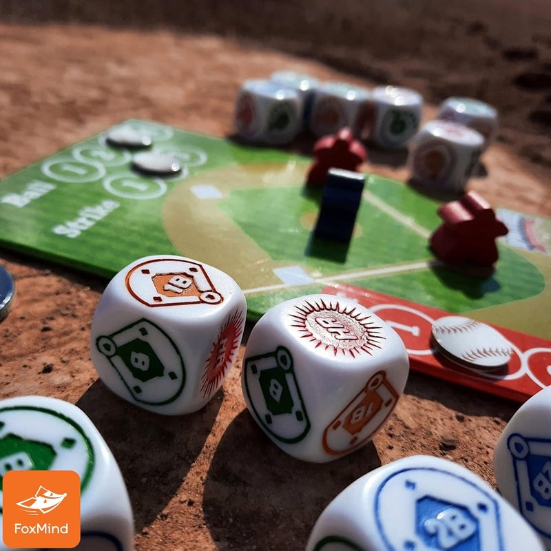 FoxMind Games: Sports Dice, Baseball, Roll it Out of The Park, Easy to Learn, Fun to Play, Play with Up to 4 Players, for Ages 7 and up - Image 5